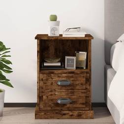 vidaXL Smoked Oak Cabinet 43 x 36 x 60 cm Bedside Table