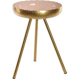 Dkd Home Decor Pink Golden Lacquered Aluminium Side 43 x 43 x 61 cm Coffee Table