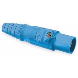 Hubbell Connector Double Set Screw Blu Male HBL400MBL