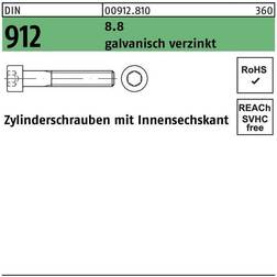 Lemvigh-Müller M4X30 DIN 912 8.8 FZB Cylinderhoved Set of 500