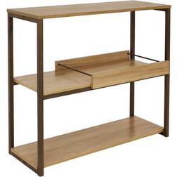 Industrial 3-Shelf Console Table