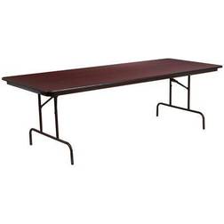 Flash Furniture Mahogany Melamine Laminate Folding Banquet Dining Table