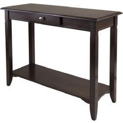 Contemporary Home Living 40” Cappuccino Brown Nolan Console Table