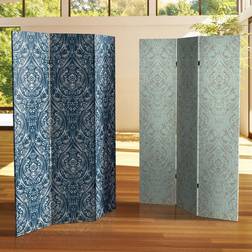 Oriental Furniture 6" Double Sided Ocean Damask Room Divider