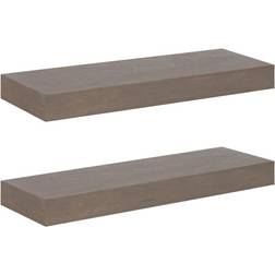 Kate and Laurel Havlock Wood Floating Wall Shelf