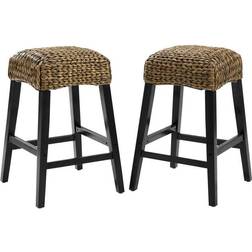 Crosley Furniture Edgewater Collection CF502527-SG 2 Bar Stool