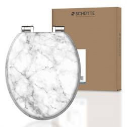 SCHÜTTE Toilet Seat MDF Brown 5.5cm x 37.5cm x 435cm D