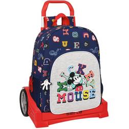 Mickey Mouse Clubhouse School Rucksack with Wheels Mickey Mouse Clubhouse Only one Navy Blue 33 x 42 x 14 cm