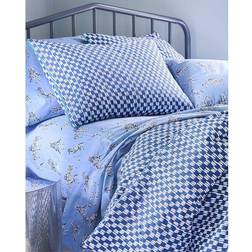 Novogratz Single, Petite Painted Check Duvet Cover Blue