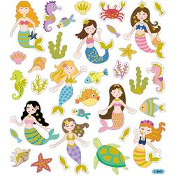 Glitter Mermaids Multicolored Stickers