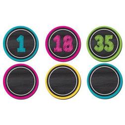 Teacher Created Resources Chalkboard Brights Numbers Magnetic Accents 126 Pieces