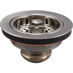 Keeney Plumb Pak K5445DSBN Sink Basket Strainer with Ground Joint Drop Post 3321 in Mesh Brass
