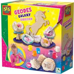 SES Creative Real Geodes Unicorn & Galaxy One Size lekset