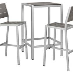 modway Shore 3 Pub Outdoor Bar Set