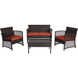 WestinTrends Melvi 4 Pieces Outdoor Lounge Set