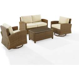 Crosley Furniture Bradenton Collection KO70426WB-SA Outdoor Lounge Set