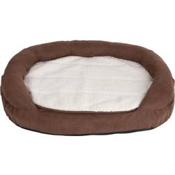 bitiba Oval Memory Foam Dog Bed Brown