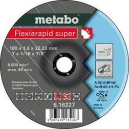 Metabo Flexiarapid super 180x1,6x22,23 Inox, Trennscheibe, gekröpfte Ausführung