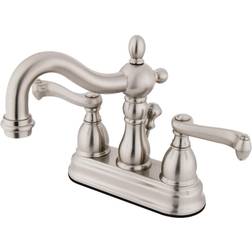 Kingston Brass KS160.FL Heritage 1.2 Centerset Brushed Nickel