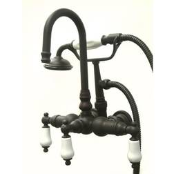 Kingston Brass CC11T5 Vintage 3-3/8-Inch Wall Tub Faucet Brown