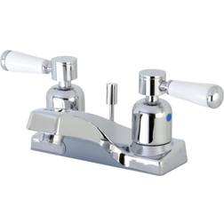 Kingston Brass FB201DPL 4 in Centerset Bathroom Faucet Polished Chrome