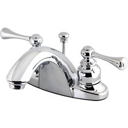 Kingston Brass KB7641BL 4 in Centerset Bathroom Faucet Polished Chro Grey