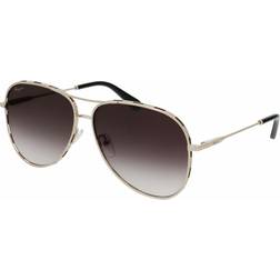 Ferragamo SF268S 786 Solglasögon Metall Guld Grå
