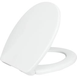 Luxe Bidet TS1008R Round Toilet Seat White