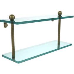 Allied Brass 16 5 W 2-Tier Clear Bathroom Shelf Antique