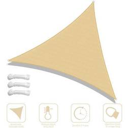 Yescom 28FT 97% UV Block Triangle Sun Sail