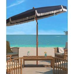 Safavieh Outdoor Umbrellas NAVY 6.5' Fringe