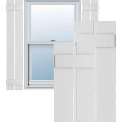 Ekena Millwork TFP101SBF11X044WH PVC Window Shutter 11.25x44"
