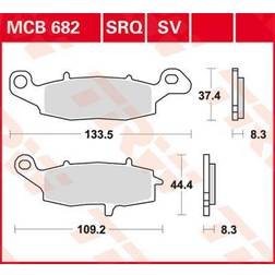 TRW Lucas Bremseklods MCB682