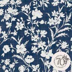 Laura Ashley Vliestapete Rye Midnight Seaspray Blue Blau FSC