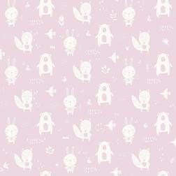 Chesapeake Bitsy Pink Woodland Wallpaper 20.9-in by 33-ft