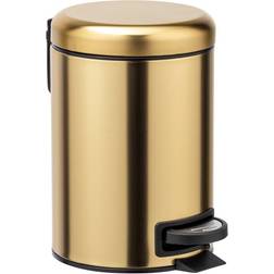 Wenko Cosmetic Pedal Bin Matte Gold 0.79gal