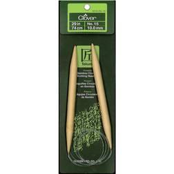 Clover Takumi Bamboo Circular Knitting Needles 29"-Size 15/10mm