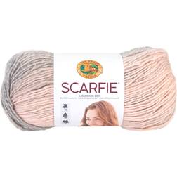 Lion Brand Scarfie Yarn-Pink/Silver