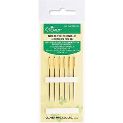 Clover Gold Eye Chenille Needles-Size 18 6/Pkg