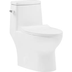 Swiss Madison Ivy One-Piece Toilet Left Side Flush 1.28 gpf Glossy White