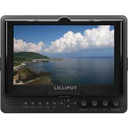 Lilliput 7' 665 665GL-70NP/H/Y 800:1 HDMI In On Camera Field Monitor +LP-E6 Adapter YPbPr AV HDMI Input with Hot Shoe Mount Mini Hdmi Cable