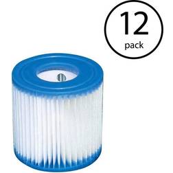 Intex 3.6 in. Dia Type H Pool Replacement Cartridge 12-Pack