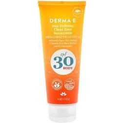 Derma E Sun Defense Clear Zinc Sunscreen SPF 30 Body