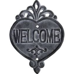 Chic Antique Skilt "Welcome hjerte" Lanterne