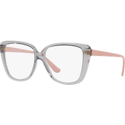 Vogue Eyewear Damen Vo5413 Schmetterling verschreibungspflichtige Rahmen, Transparent Grau/Demo Objektiv