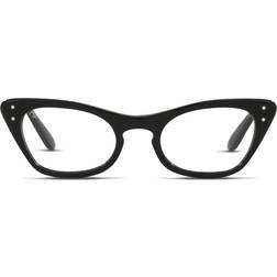 Ray-Ban Miss Burbank Kids Schwarz Fassung Klar Glas Polarisiert 43-18 Schwarz 43-18