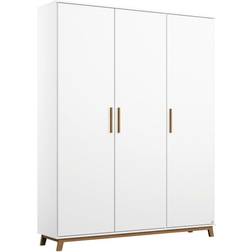 Rauch Carlsson 3 Door Alpinweiß 203 cm H X 136 cm W X 53 cm D Wardrobe
