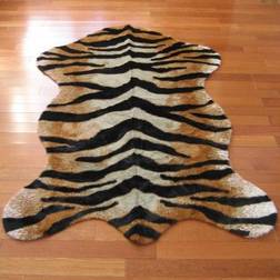 on Me Faux Fur Super Soft Tiger Gold, Beige, Black