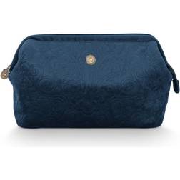 PiP Studio Kosmetiktasche Velvet QUILTEY DAYS X-Large blau