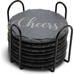 Juvale Round Slate Stone 3.8 Coaster